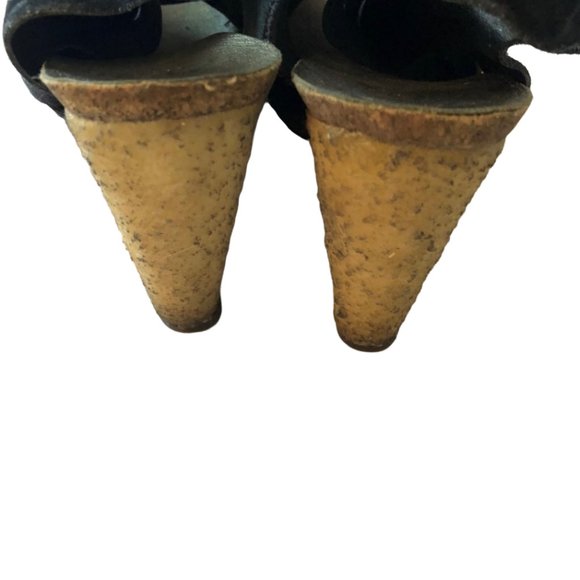 🌴 Clarks Navy Suede Wedges - Size 7 - Picture 5 of 10